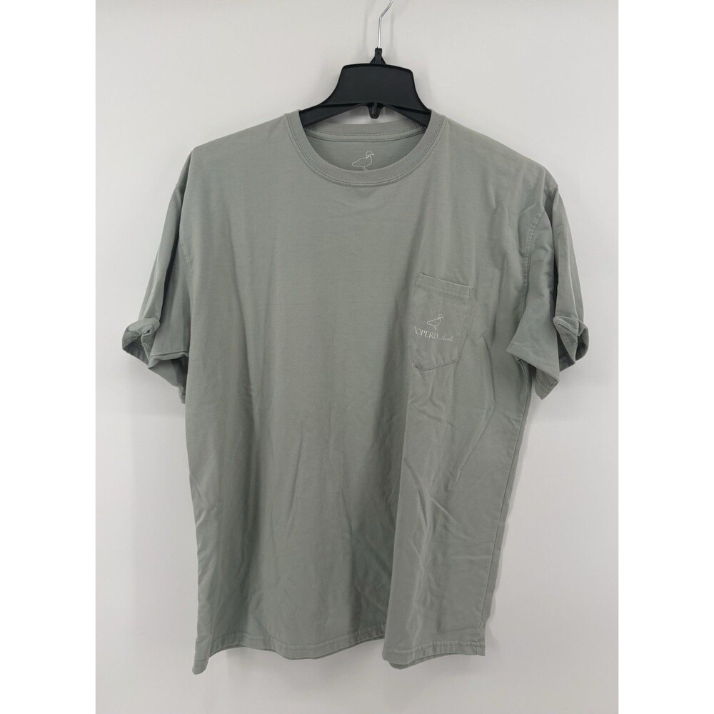 Properly Tied Gray/Green Short Sleeve Beer Sampler Graphic T-Shirt Size XL